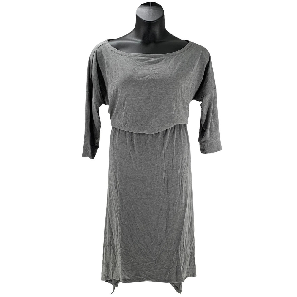 Brittany Humble B.E. Ready Dolman Sleeve Midi Dress Gray - Regular